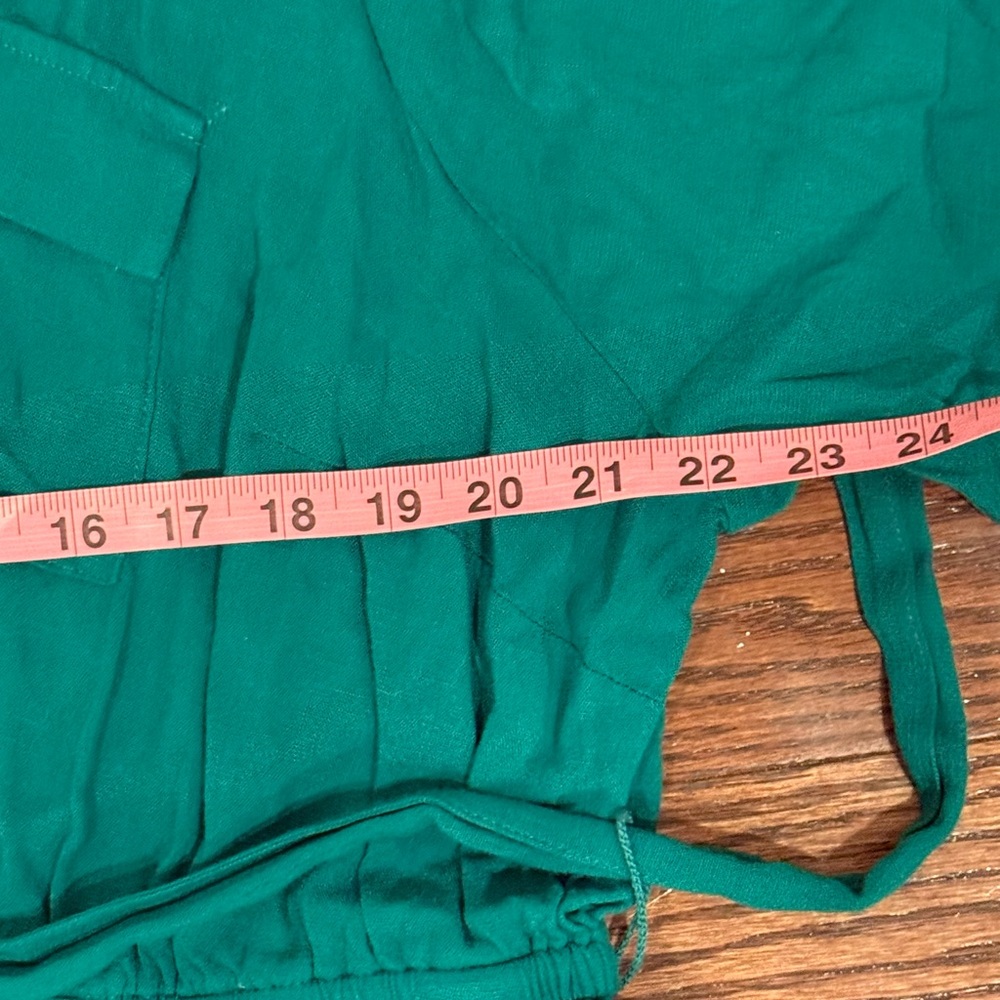 Torrid Size 2 Emerald Green Shirt Dress Midi Button Front Tie Waist  Plus  18 20 - Picture 6 of 7